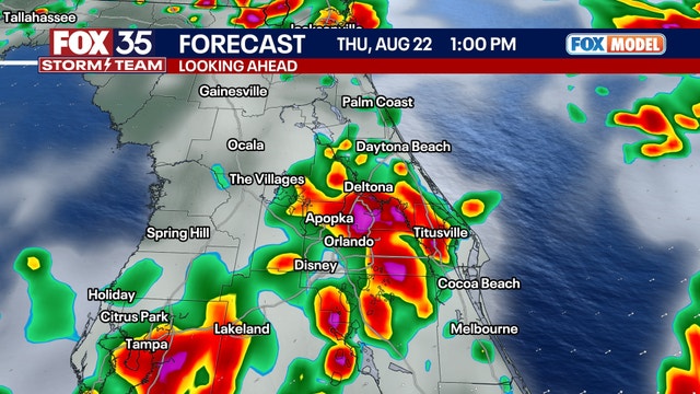 Thursday to bring a repeat of storms across Central Florida