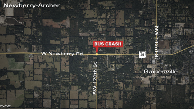 2 injured in Alachua County school bus crash on first day of school: FHP
