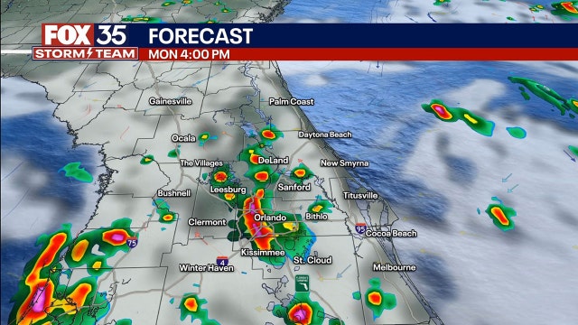 Orlando weather: Afternoon showers return on Monday across Central Florida