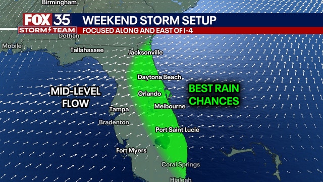 Orlando weather: Saturday will bring mid-90s with increased chances for afternoon rain