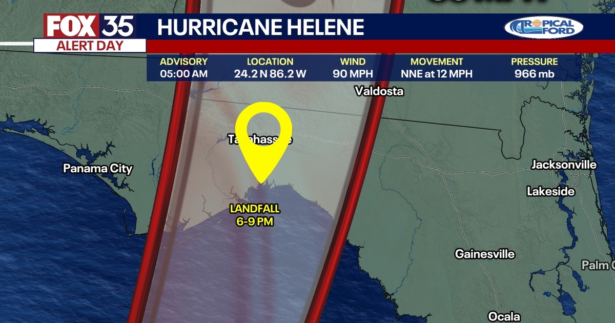 Latest Helene Tracker Hurricane Helene tracker: When is storm projected to make landfall in ...