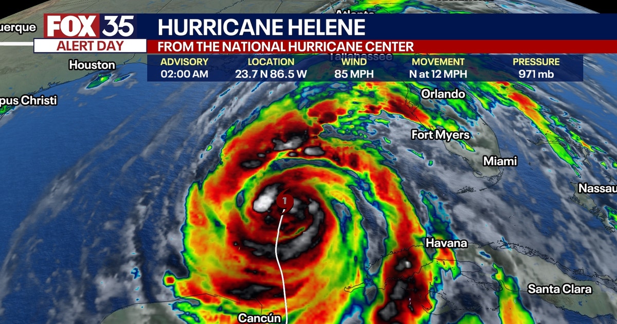 Helene Forcast Live updates: Hurricane Helene forecast to hit Florida as Category 4 ...