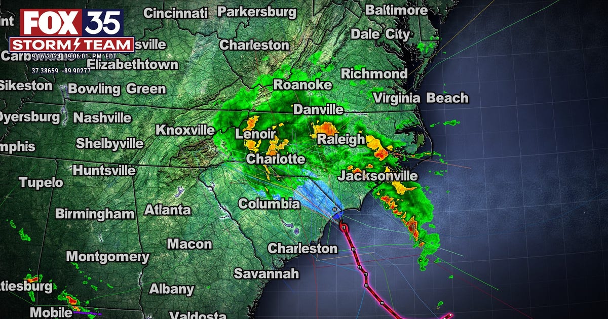 Potential Tropical Cyclone 8 slams North Carolina, bringing heavy rains ...
