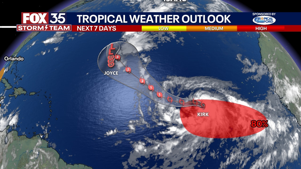 Tropical Storm Kirk forms, forecast to large, powerful hurricane