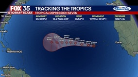 Tropical Depression 7 in Atlantic forecast to become Tropical Storm Gordon, NHC says