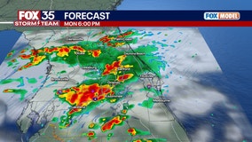 Central Florida will see a repeat of afternoon, evening storms on Monday