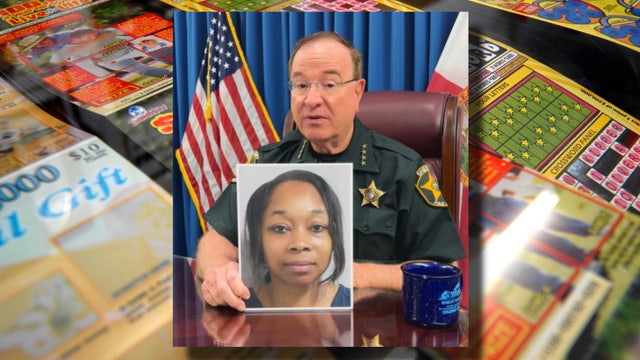 Florida woman caught swiping lottery tickets over gas station counter, cashing them in: Sheriff Grady Judd