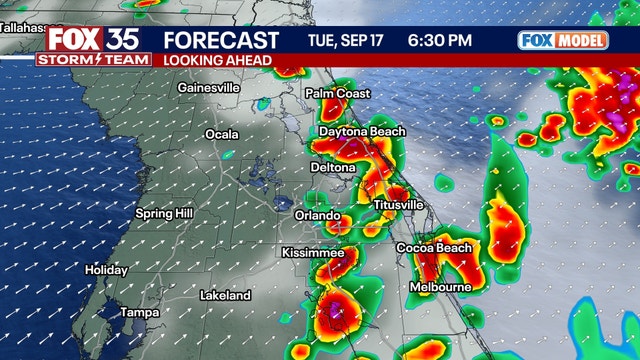 Orlando weather: Chance for showers, storms increase on Tuesday across Central Florida