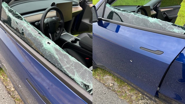 Man arrested after road rage leads to shots being fired at Tesla on Florida Turnpike: FHP