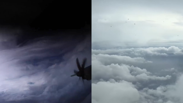 Hurricane Hunters fly inside Hurricane Helene for data: Here's what it looked like