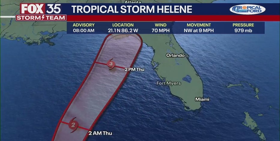 Live updates: Tropical Storm Helene nears hurricane strength in Caribbean on trek to Florida