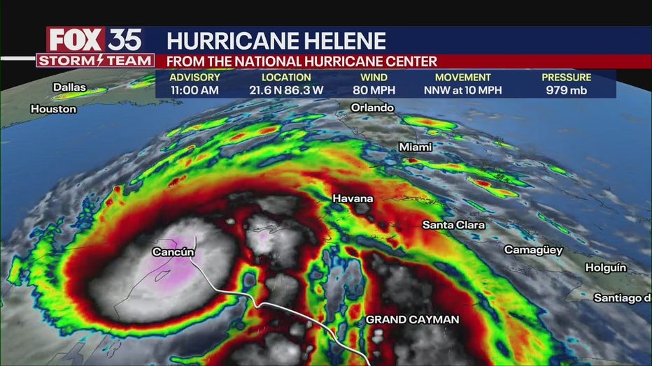 Live updates Helene now a Category 1 hurricane; likely a major