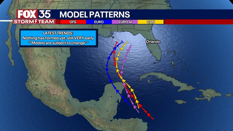 Invest 97L tracker Path, spaghetti models, forecast toward Gulf of
