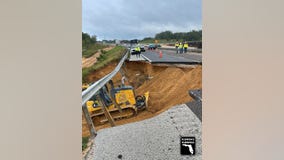 Hurricane Milton aftermath: Roads washed away in Lake County after heavy wind and rain