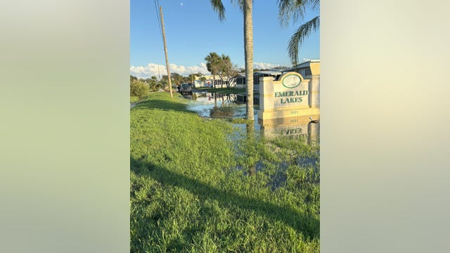 Clermont residents evacuate mobile home community after flooding from Hurricane Milton