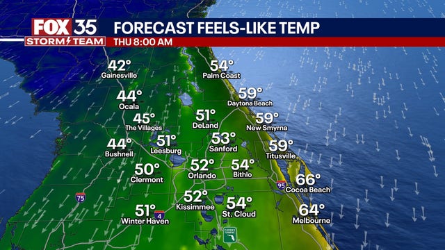 Orlando weather: Bundle up! Cold front rolling in Wednesday