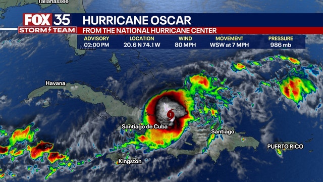 Hurricane Oscar makes landfall over Caribbean, second landfall over Cuba