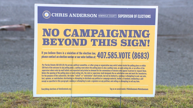 No campaigning near Florida polling sites: Here's how far you have to stay away