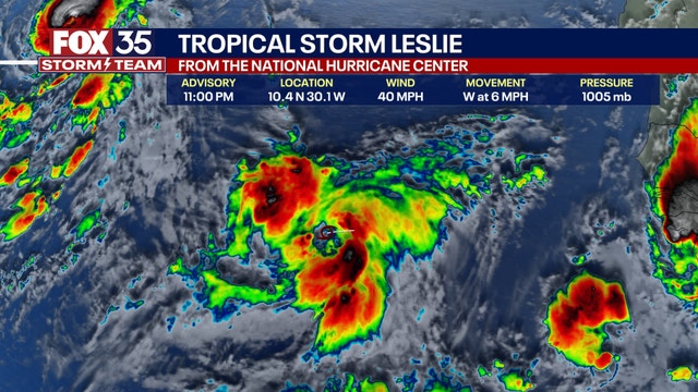 Tropical Storm Leslie forms in the Atlantic, may become hurricane this weekend: NHC