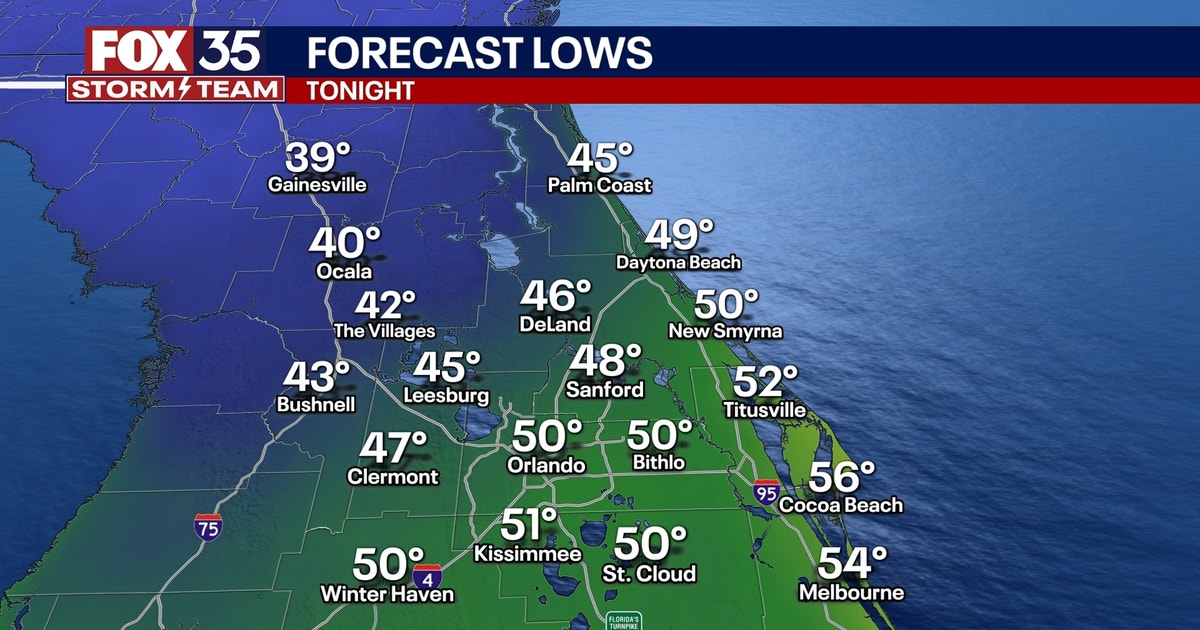 Orlando weather: Cold front brings rain, cooler temperatures to Central ...