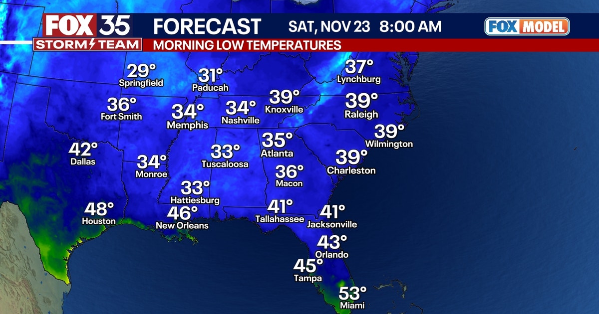 Orlando weather: Chilly temperatures extend into the weekend | FOX 35 ...