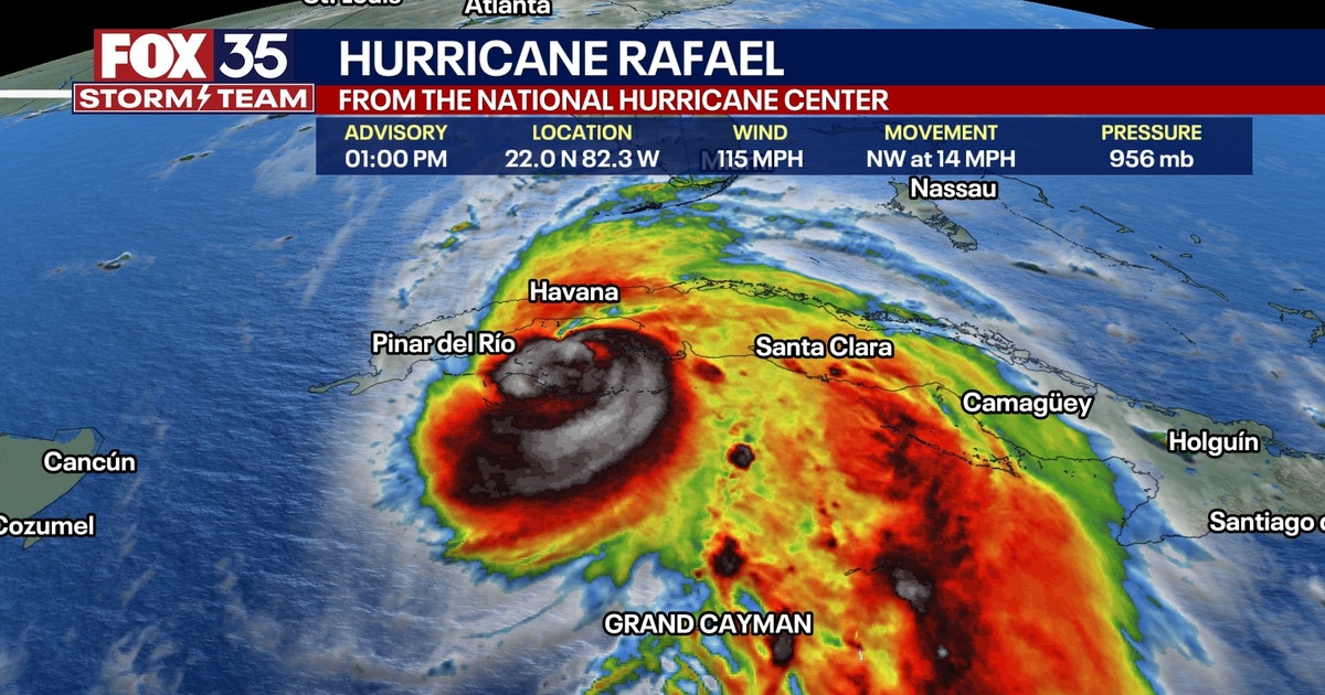 Hurricane Rafael rages to major Category 3 storm with 115 mph winds ...