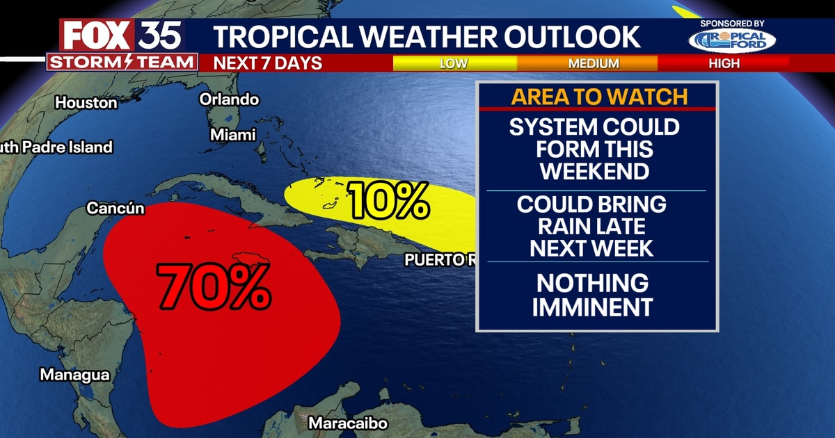 Potential tropical system could bring rain to Florida late next week ...