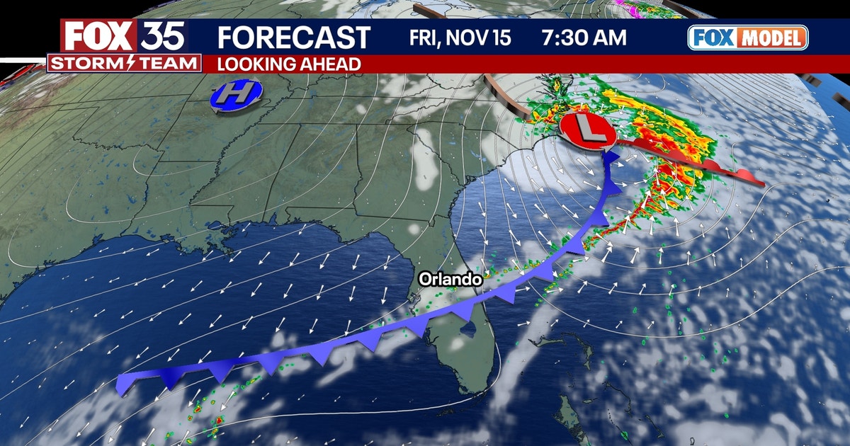 Orlando weather: Cooler temperatures arrive with approaching cold front ...