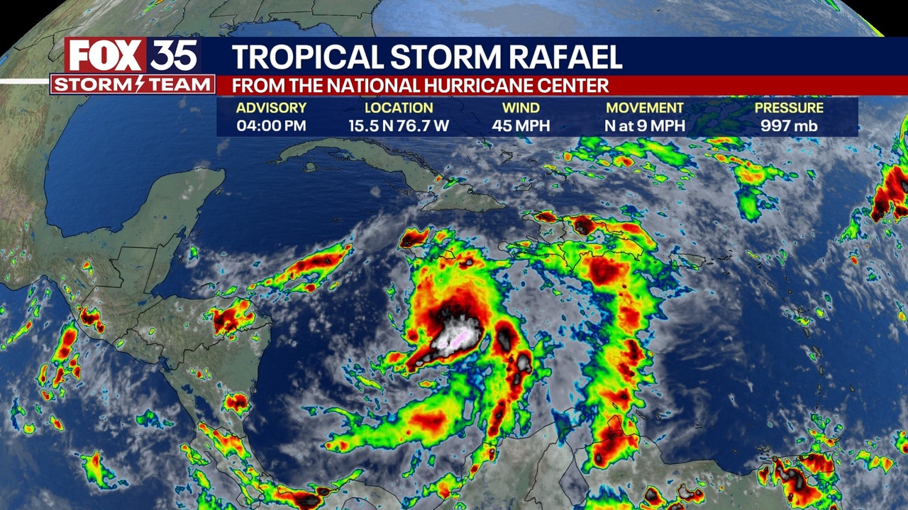 Tropical Storm Rafael tracker Latest path, spaghetti models FOX 35 Orlando