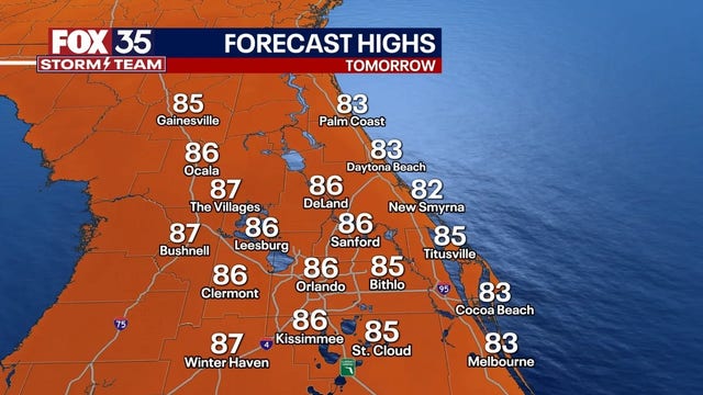 Orlando weather: Tropical weather continues with humidity, showers, highs in mid-80s