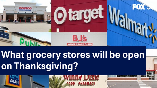 What grocery stores will be open in Central Florida this Thanksgiving?