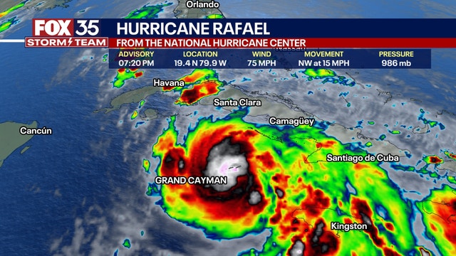 Hurricane Rafael forms in the Caribbean, tropical storm watch for Florida Keys