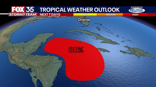 Potential Caribbean system increased in chance of development, NHC says