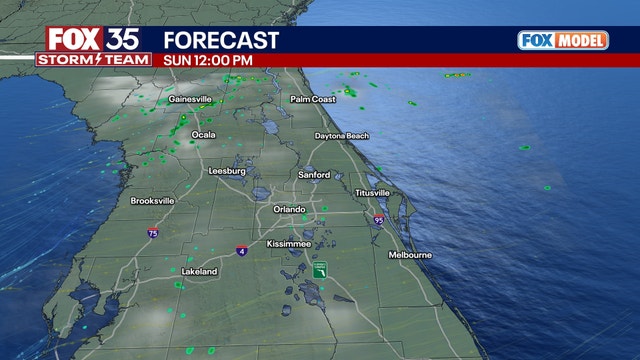 Orlando Weather: Spotty showers clear into evening