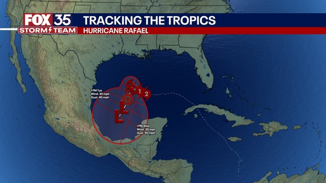 Hurricane Rafael churns in the Gulf of Mexico, no threat to Florida: NHC