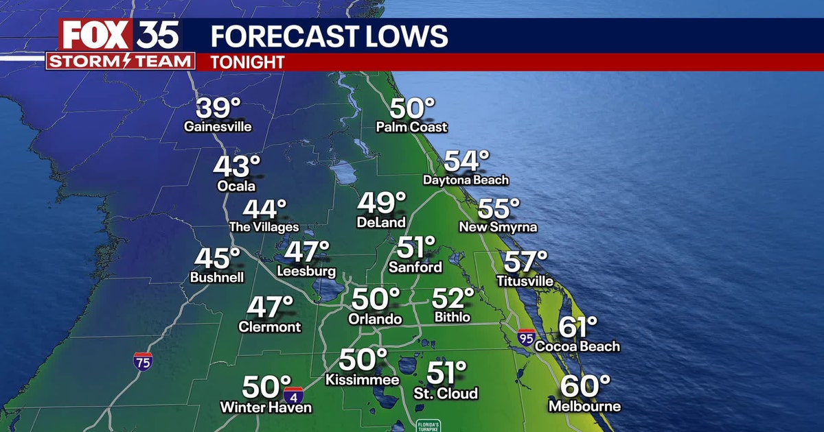 Orlando weather: Breezy overnight with warmer weekend ahead | FOX 35 ...