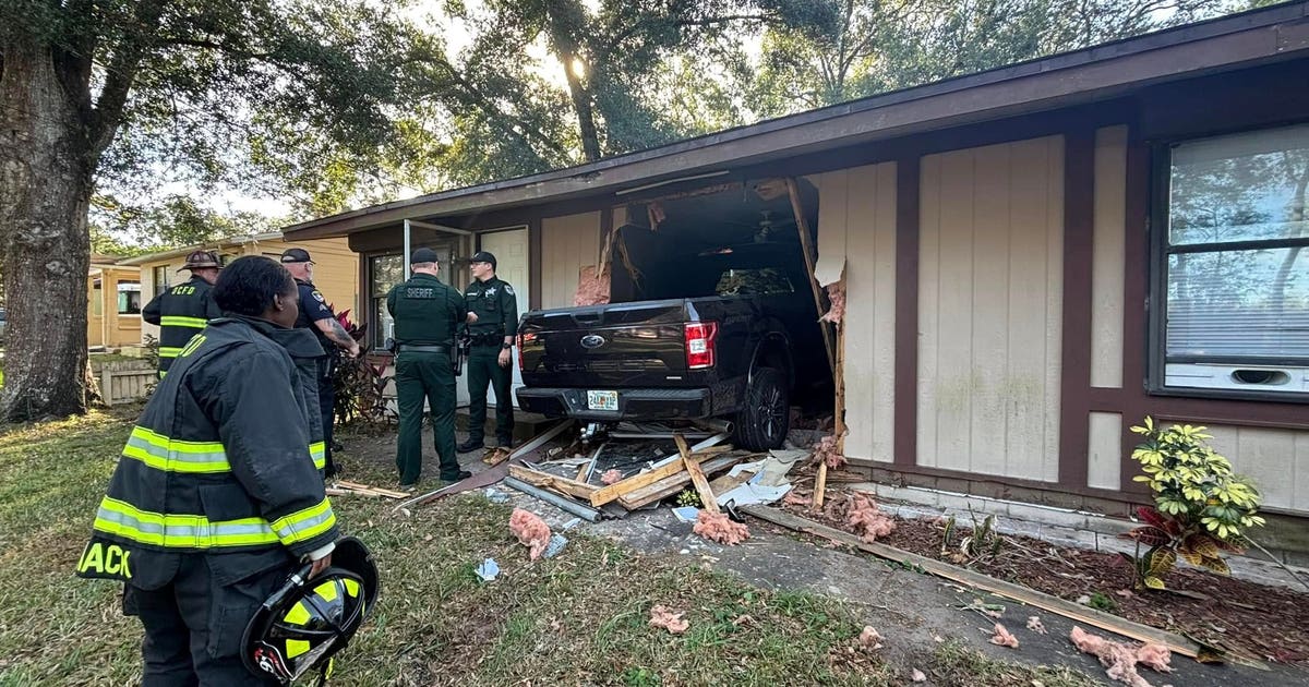 Dog, person injured after truck crashes into Volusia County home ...