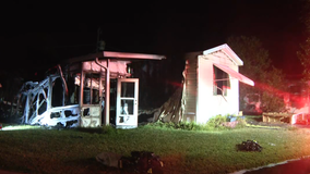 Flames cause devastating damage to Daytona mobile home