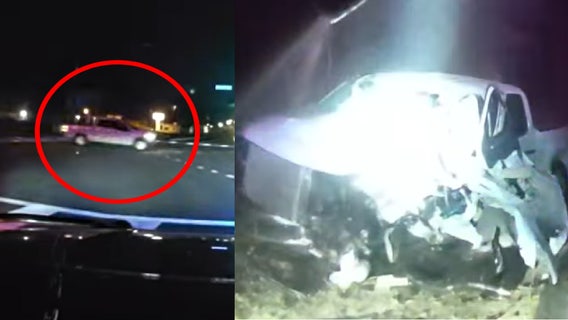 Watch: High-speed chase in Marion County comes to a halt after vehicle crashes into tree