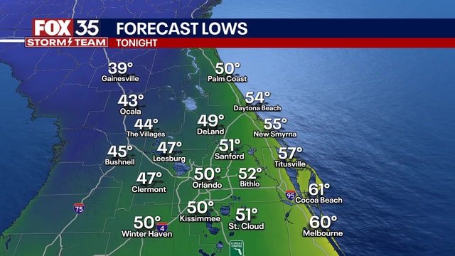 Orlando weather: Breezy overnight with warmer weekend ahead