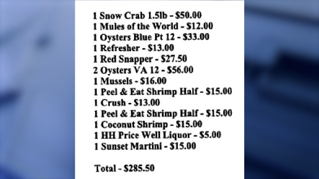 Officials: Florida man orders close to $500 in food without paying at two separate restaurants, arrested