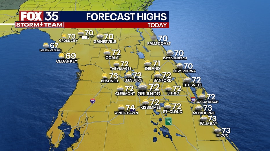 Orlando weather Warm weather dominates Florida, cooler temps possible for Christmas FOX 35