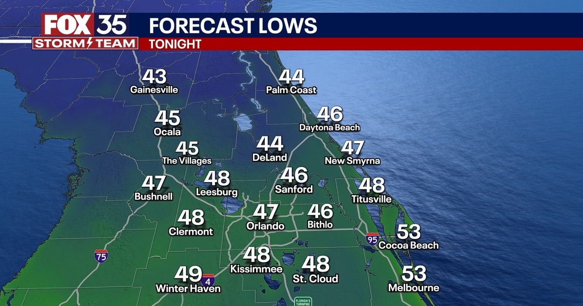 Orlando weather: Cold front to bring rain, cooler temperatures to ...