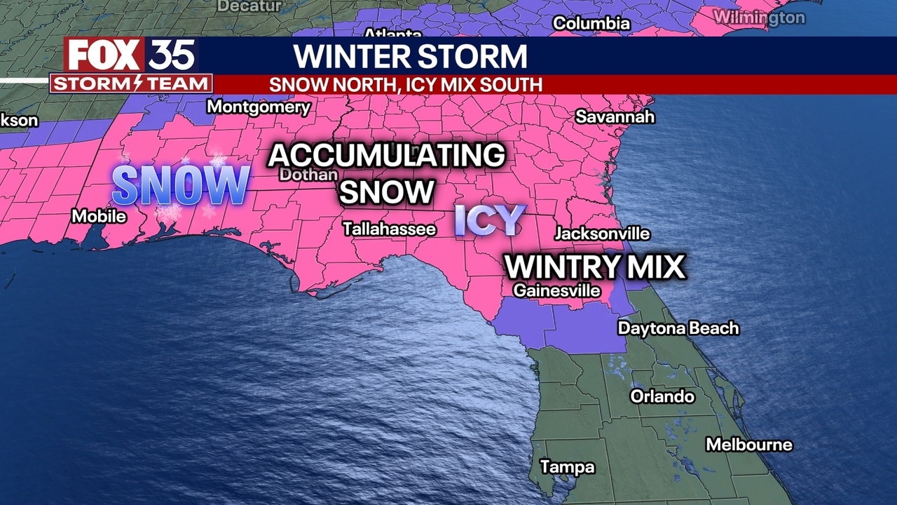 Live Florida winter storm updates Snow, ice, forecasts, impacts and more FOX 35 Orlando