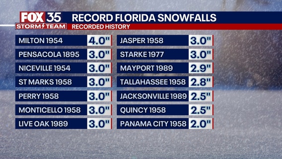 Snow in Florida: Best photos, videos of winter storm