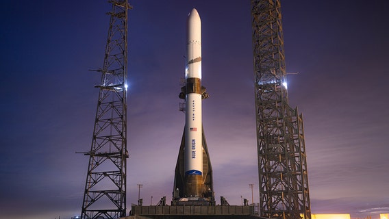 Watch: Blue Origin’s New Glenn rocket set for historic launch from Florida after delays