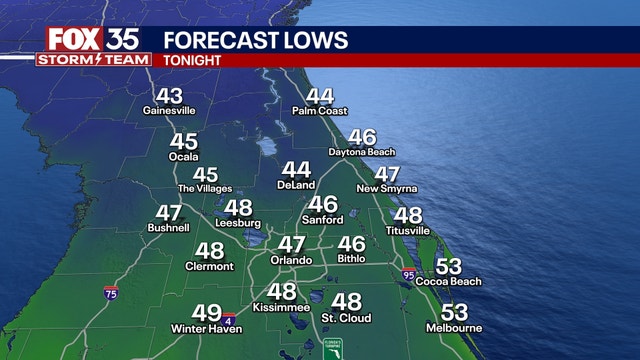 Orlando weather: Cold front to bring rain, cooler temperatures to Central Florida