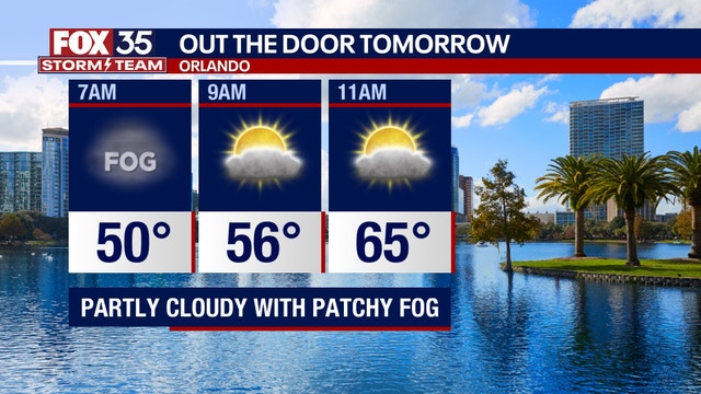 Orlando weather: Clear skies Sunday night, temps in the 50s and 60s Monday morning