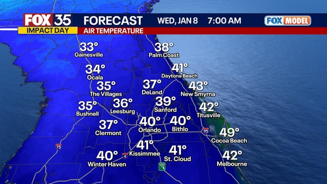 Orlando weather: Cold snap to bring chilliest temps of the year over next few weeks