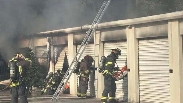 Man hospitalized after fire at DeLand storage facility